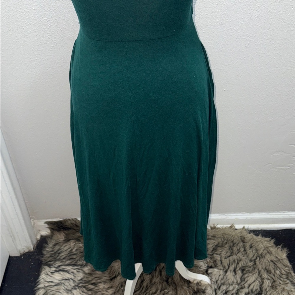 Reformation Deep Green Sleeveless Midi Dress - Picture 6 of 6